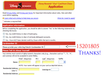 Disney Credit Card