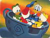 Donald and nephews on Teacups